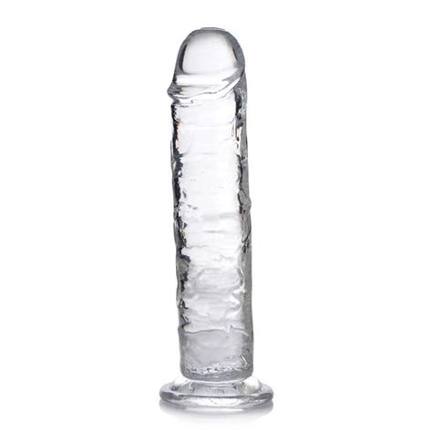 Jock C Thru 8In Clear Dildo Tpe MQ Adult Store