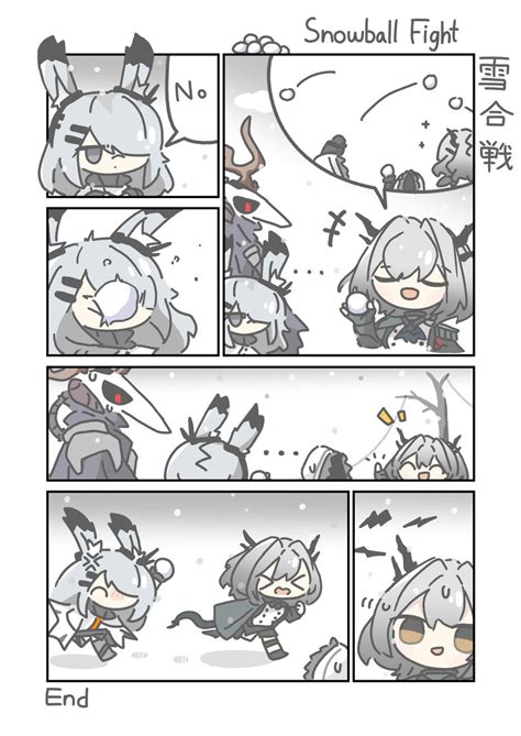 アークナイツ「snowball Fight アークナイツ 明日方舟 Arknights」banbon 10월 일러스타の漫画