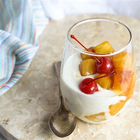 Pineapple Upside Down Yogurt Parfait - WonkyWonderful