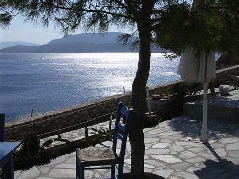 Schinoussa Island Terrace Close To Tsigouri Beach Fan Of Greece