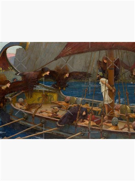 Ulysses And The Sirens John William Waterhouse Poster For Sale By