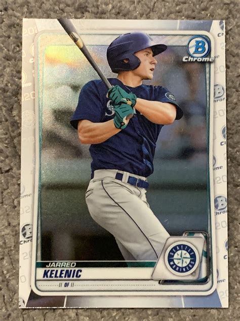 Jarred Kelenic Bowman Chrome Prospect Bcp Mariners Ebay