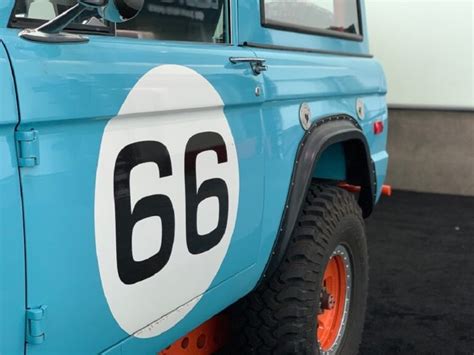 Ford Bronco Dons Legendary Gulf Racing Livery In La Ford