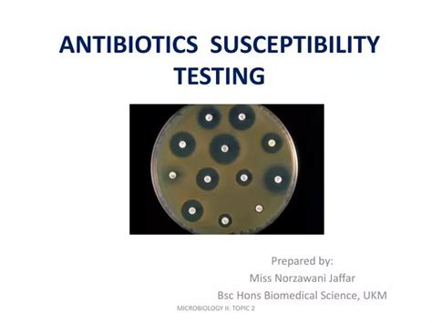 PPT ANTIBIOTICS SUSCEPTIBILITY TESTING PowerPoint Presentation Free