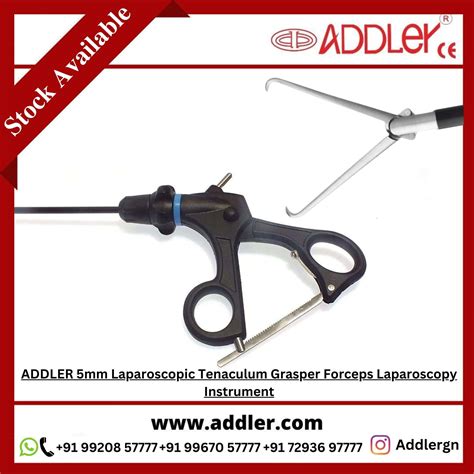 Laparoscopic 5mm Tenaculum Grasper Forceps Laparoscopy Addler