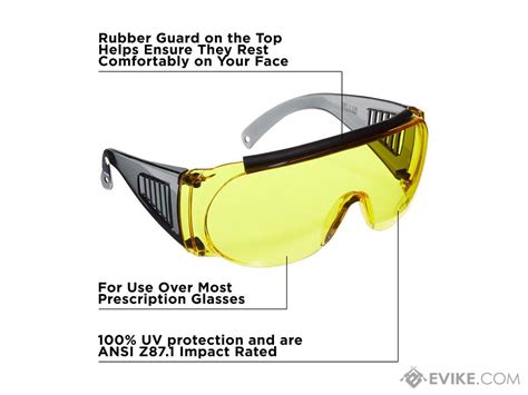 Allen Company Shooting And Safety Fit Over Glasses Color Yellow Lenses