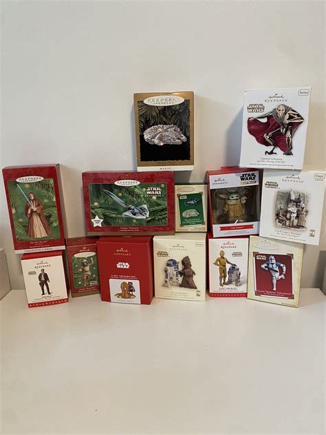 13 Star Wars Figure Lot Collection Hallmark Keepsake Ornaments Nib Yoda Jawa Antique Price