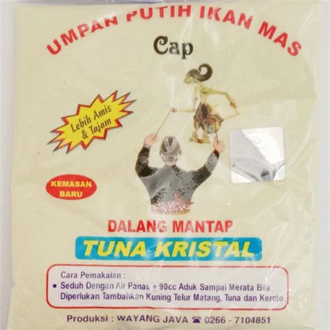 Jual Tergacor Umpan Putih Ikan Mas Dalang Mantap Tuna Kristal Wayang