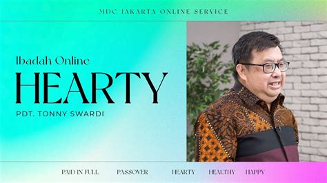 Ibadah Online MDC Jakarta HEARTY Pdt Tonny Swardi YouTube