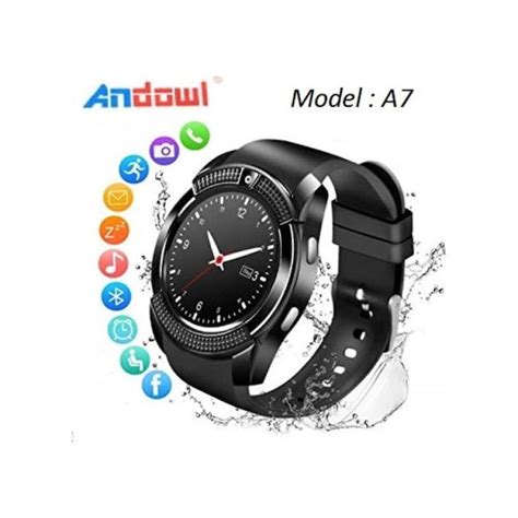 Andowl smartwatch με bluetooth A7 Μαύρο G for Gadget