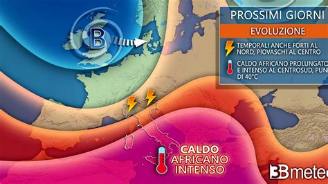 Meteo Italia Spaccata Nubifragi Al Nord E Forti Ondate Di Caldo Al