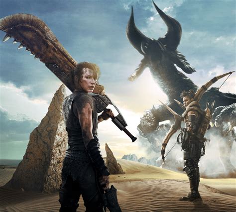 Monster Hunter Milla Jovovich Enfrenta Galeria De Monstros Gigantes Em