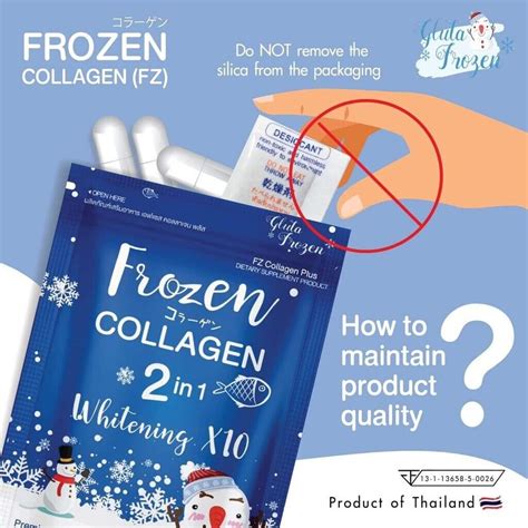 Frozen Collagen 2in1 Whitening X10 L Glutathione 3 000mg