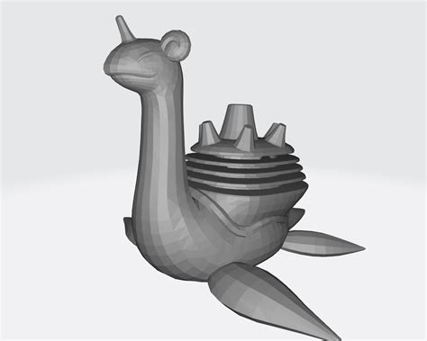 Stl File Lapras Gigamax Pokemon Lowpoly 🐉・3d Print Design To Download・cults