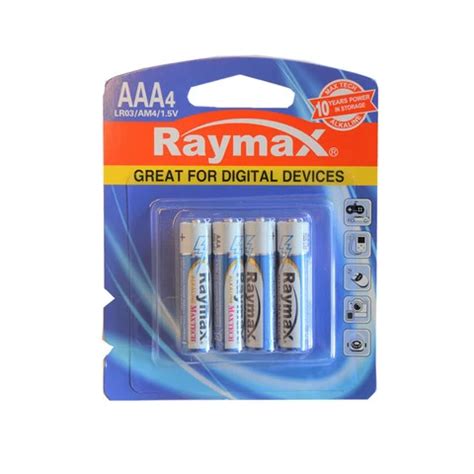 Buy Raymax 1250mah 1 5v Am4 Lr03 No 7 Dry 10 Years Guarantee Super