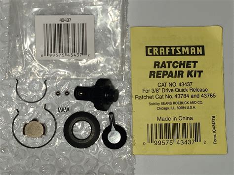 NEW Craftsman 3 8 Ratchet Repair Kit 43437 For Quick Release Ratchet