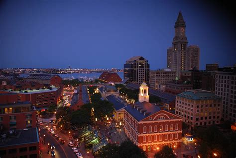 Download Boston At Night Wallpaper | Wallpapers.com