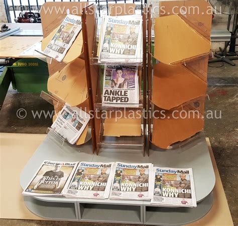 Clear Acrylic Newspaper Display Allstar Plastics