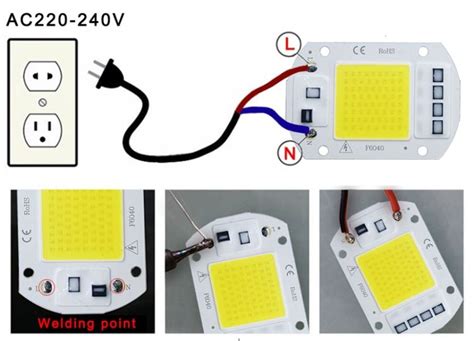 Chip modul LED COB 30W 50w 100W ac 220v ugradnja u reflektor i slično