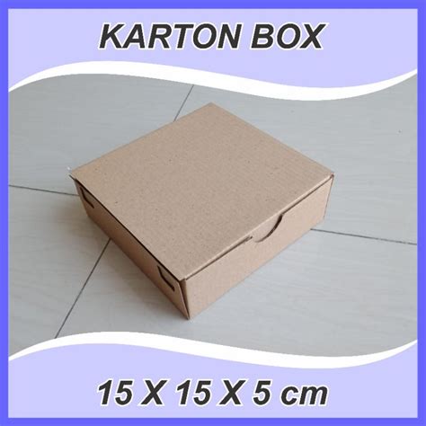 Jual Pcs Karton Box Polos Uk X X Cm Polos Ef Kardus Packing