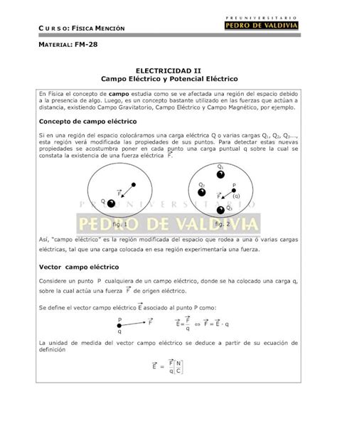 Pdf Electricidad Ii Campo El Ctrico Y Potencial