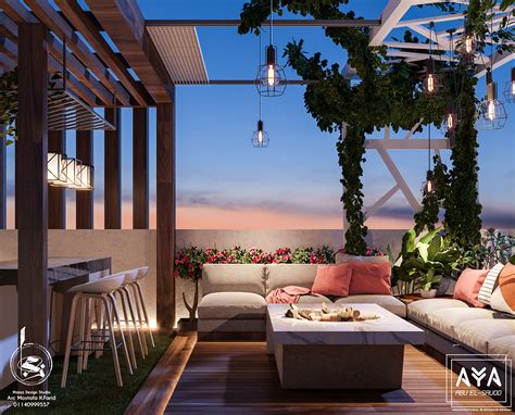 Rooftop Seating Area On Behance