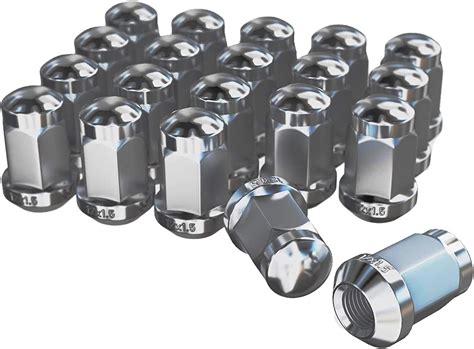 Amazon NPAUTO Chrome Wheel Lug Nuts 12x1 5 Bulge Acorn Conical