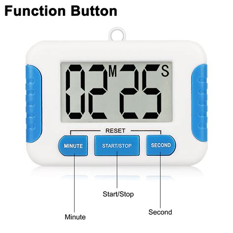 Eeekit 2pcs Digital Magnetic Kitchen Timers Large Manual Count Up