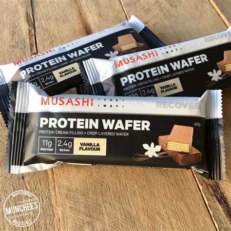 Musashi Protein Wafer Bar Vanilla 40g Munchees Wholesale