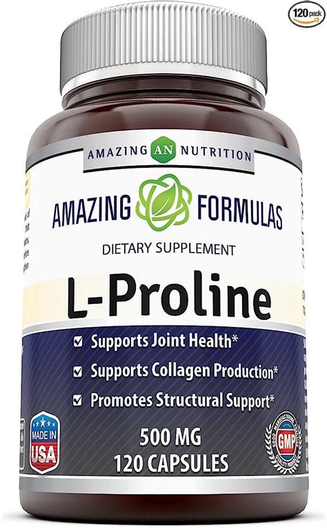 Amazing Formulas L Proline 500mg 120 Capsules