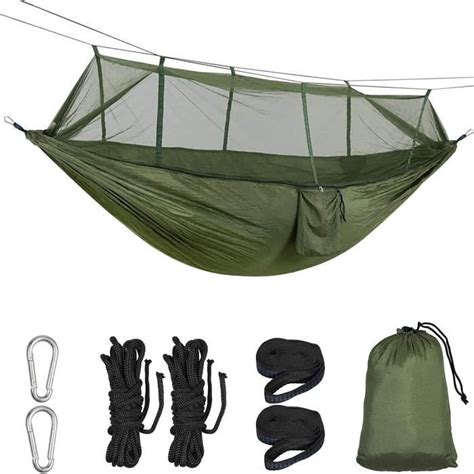 Hamac de camping avec moustiquaire Ultra léger et étanche en nylon