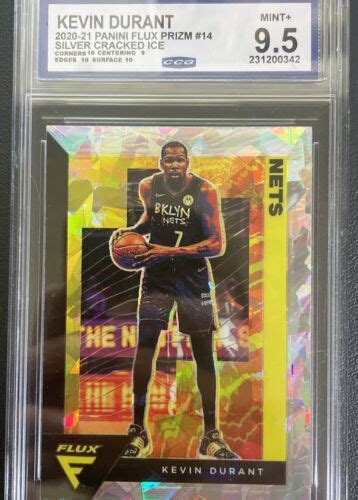 Panini Flux Silver Cracked Ice Kevin Durant Ccg Mint Ebay