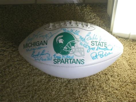 Michigan State signed coach football | Collectors Weekly