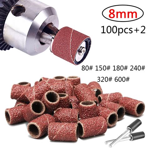 Pcs Sanding Drum Set Grit Inch Sand Mandrels For