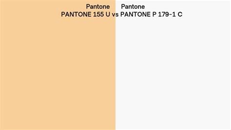 Pantone 155 U Vs Pantone P 179 1 C Side By Side Comparison