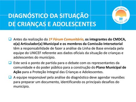 Fóruns Comunitários ppt carregar