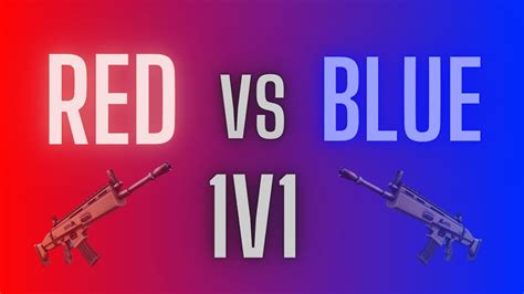 1v1 Red Vs Blue 7454 0795 1193 By Jiimyy75 Fortnite Creative Map Code