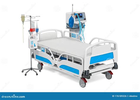 Intensive Care Unit Icu Medical Ventilator Adjustable Hospital Bed