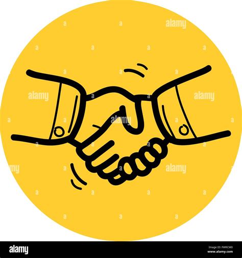 Business Handshake Sketch Icon Stock Vector Image Art Alamy