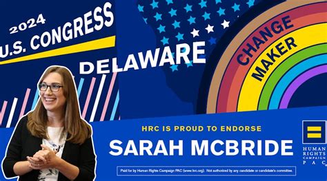 National LGBTQ+ Advocacy Leaders Endorse Delaware State Senator Sarah ...