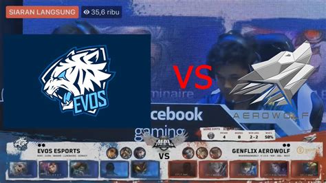 Evos Mobilelegends EVOS VS GENFLIX AEROWOLF MPL S4 MATCH 2 2019