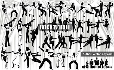 Rock And Roll Rock Roll Dance Rock Roll All Silhouettes