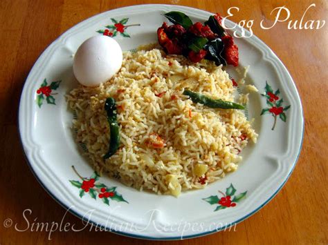 Egg Pulao Egg Pilaf Simple Indian Recipes