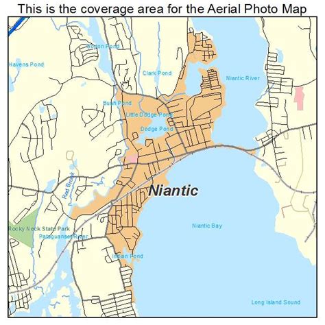 Aerial Photography Map Of Niantic Ct Connecticut