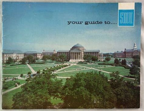 Vintage Brochure Your Guide to SMU w Campus Map Dallas Texas Southern ...