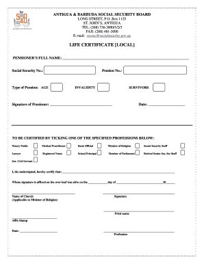 Social Security Antigua Forms Complete With Ease Airslate Signnow