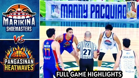 MPBL Highlights Pangasinan Heatwaves VS Marikina ShoeMasters April