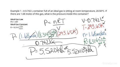 How To Calculate A Final Pressure Using The Ideal Gas Law Equivalency