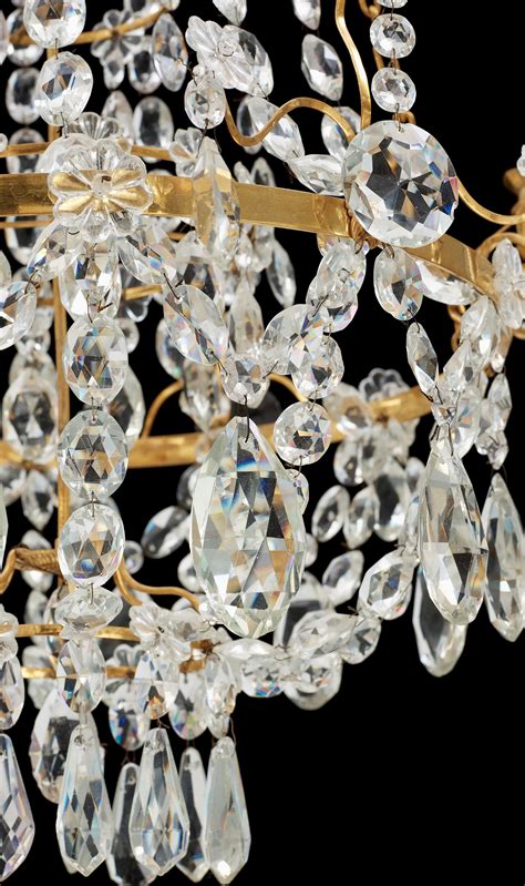 LJUSKRONA för sex ljus Gustaviansk stil tal Bukowskis