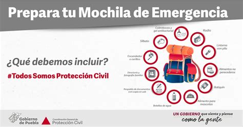 Pc Estatal Puebla On Twitter Es Importante Que Armes Tu Mochiladeemergencia Recuerda Tenerla